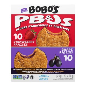 Bobo's PB&J's Strawberry / Grape Oat Crust with Fruit Filling